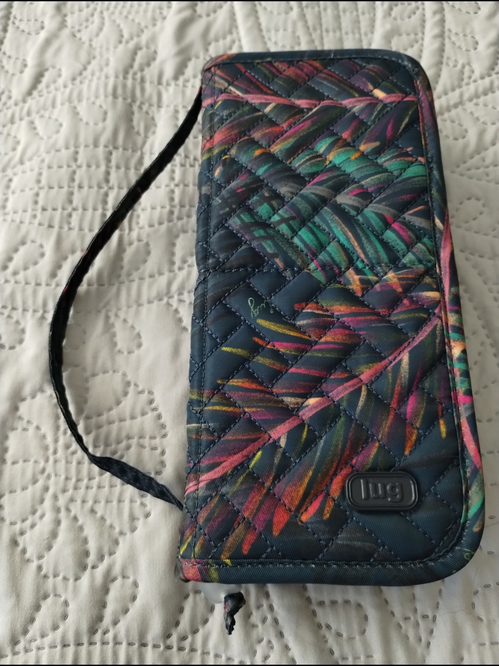 Lug Quilted Multi-Color Wristlet RFID Wallet